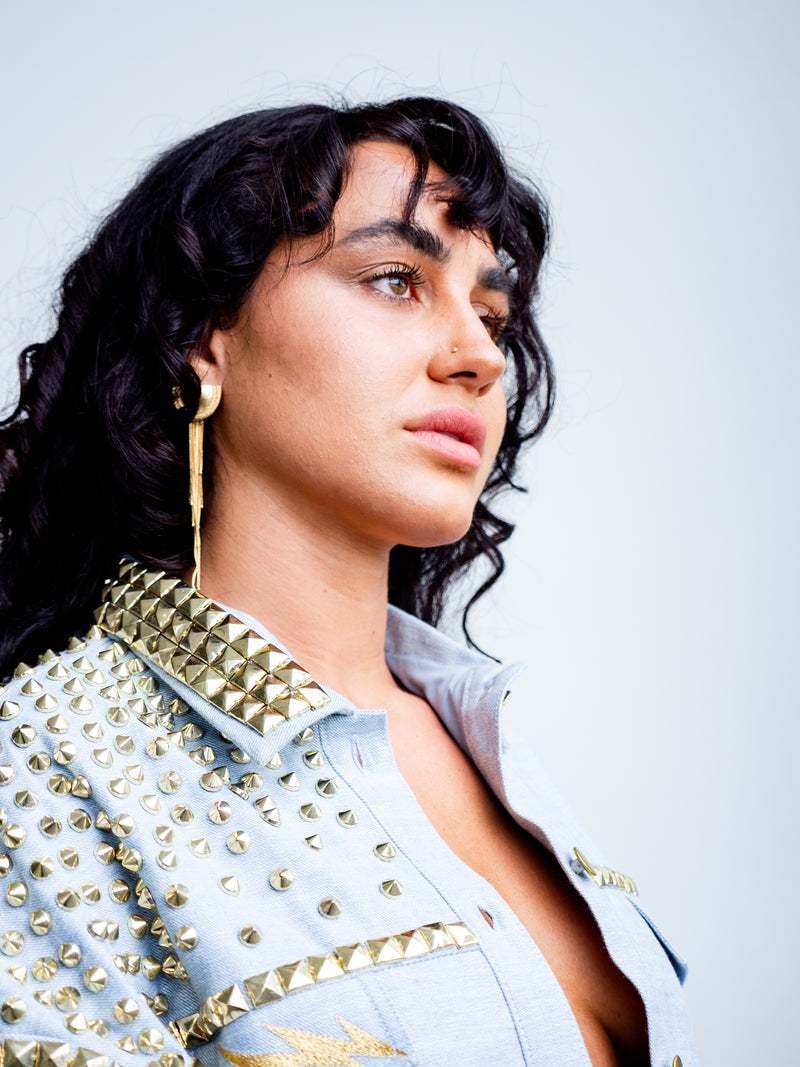 Gold Drop Earring