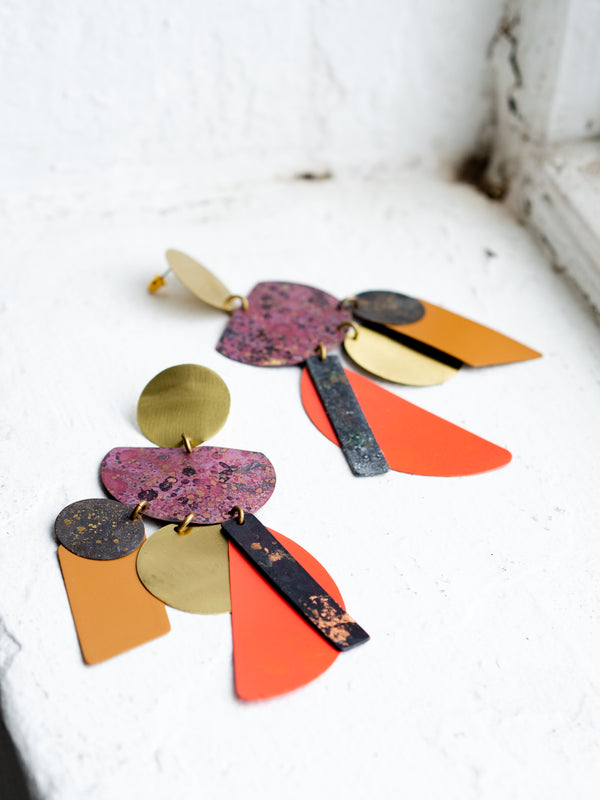 Multi-Coloured Earring